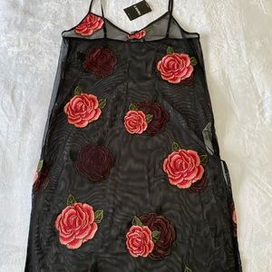 Floral see through dress🌺🖤